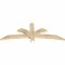 Ekena Millwork Davenport Rough Sawn Timber Gable Bracket, Douglas Fir, 60"W x 22"H x 2"D x 4"F, 9/12 Pitch GBW060X22X0204DAV00RDF - alternate 4